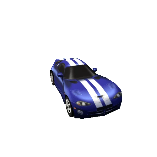 Lowpoly Sport Car BLUE